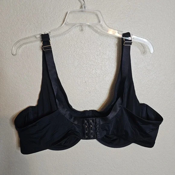 ThirdLove 24/7 Classic Unlined Bra Black Underwire Adjustable Straps 44E - Picture 4 of 7